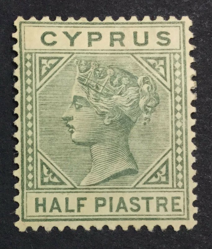 MOMEN: CYPRUS SG #16a DIE I 1882 UNUSED £ LOT #6970