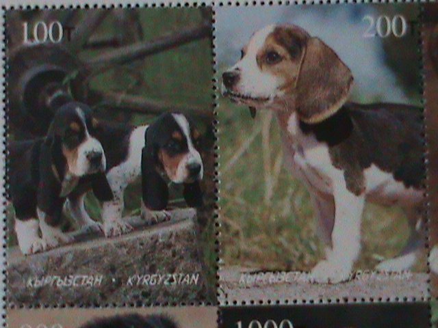 ​KYRGYZSTAN-WORLD FAMPUS LOVELY DOGS-MNH SHEET, VERY FINE-HARD TO FIND