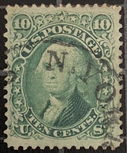 US Stamps - SC# 68 - Used - Premium Item - SCV = $60.00