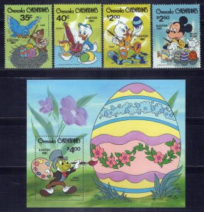 Grenada Grenadines 430-434 MNH Disney Easter Chip Dewey Huey ZAYIX 0701M0086