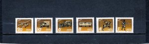 HUNGARY 1987 HUNGARIAN POSTAL HISTORY SET OF 6 STAMPS MNH