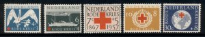 Netherlands 1957 Red Cross Foundinf 90th Anniv. MLH