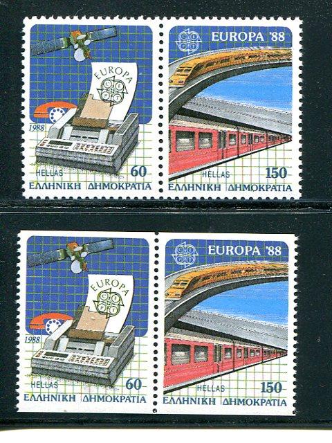 Greece Europa 1988 regular and booklet issues VF NH