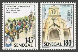 Senegal 847-848,MNH.Mi 1049-1050. Pilgrimage to Notre Dame de Popenguine,1989.