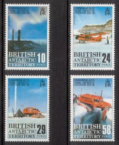 BRITISH ANTARCTIC 1988 Trans-Antarctic Expedition; Scott 145-48,  SG 163-66; MNH