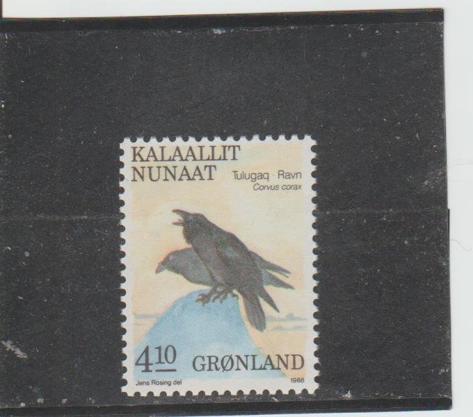 Greenland  Scott#  180  MNH  (1988 Crow)