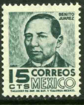 MEXICO 877, 15cents 1950 Definitive 2nd Printing wmk 300. MINT, NH. VF.