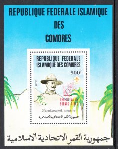 Comoro Islands 601 Boy Scouts Souvenir Sheet MNH VF