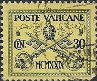 1929 Vatican City SC# 5 Used