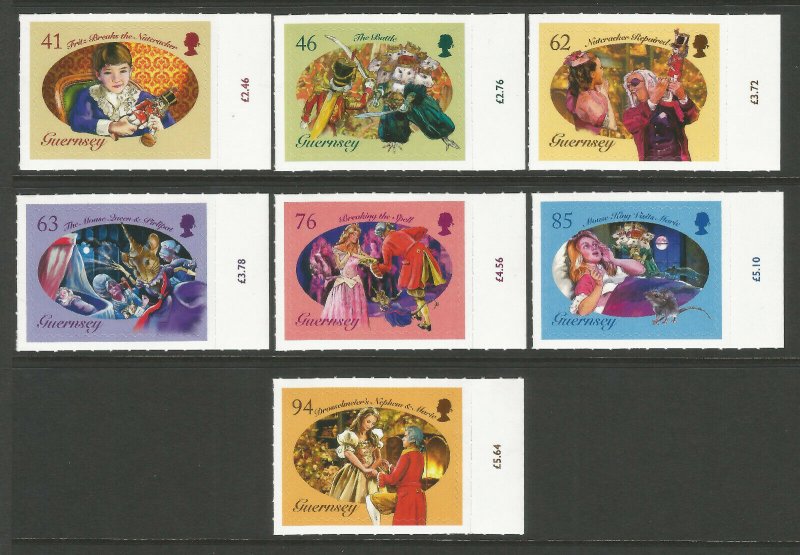 Guernsey 2018 MNH Christmas Panto Nutcracker & Mouse King 7v S/A Set Stamps