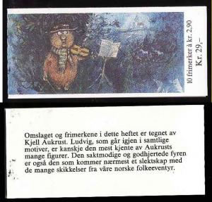 Norway-Scott #936a-complete booklet with pane of 10 Xmas