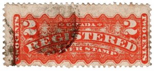 (I.B) Canada Postal : Registered Letter Stamp 2c