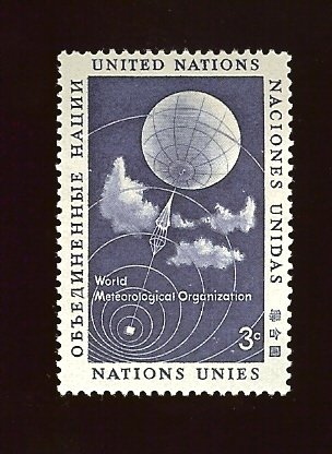 UN NY #49 3c Weather Balloon MNH