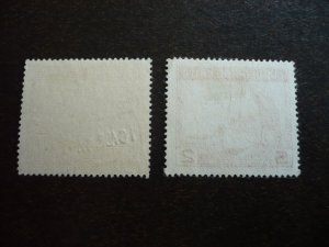 Stamps - Chile - Scott# 205, 207 - Used Part Set of 2 Stamps