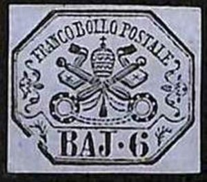 94706g - Antichi Stati STATO PONTIFICIO: Sass # 7Ab  Varieta'  NUOVO Linguellato