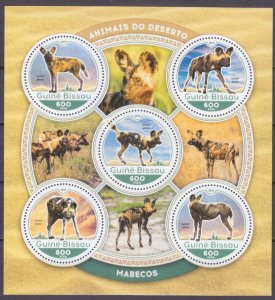 2016 Guinea-Bissau 8829-8833KL Dogs - Wild Dog 11,00 €