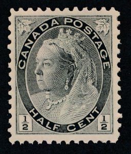 CANADA #74 MINT VF LH 1/2c BLACK QUEEN VICTORIA