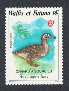 Wallis and Futuna Pacific Black Duck Bird 6f 1987 MNH SC#363 SG#520