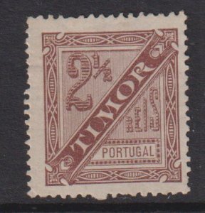 Timor  #P4b  used  1893  newspaper stamp 2 1/2r  Perf. 13 1/2