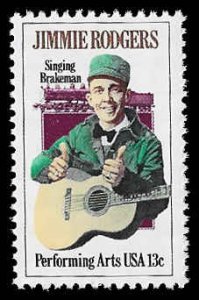 PCBstamps   US #1755 13c Jimmie Rodgers, 1978, MNH, (12)