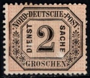 1870 North German Confederation Scott #-O5 2 Groschen Official Stamp Unused