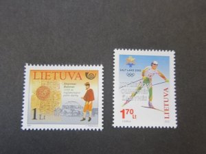 Lithuania 2001 Sc 703,709 set MNH