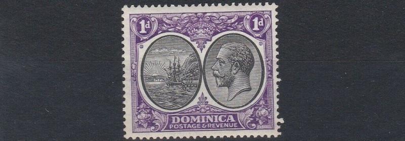 DOMINICA  1923 - 33   S G  72    1D   BLACK  & VIOLET     MH  