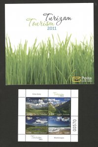 MONTENEGRO-MNH** BOOKLET-TURISM-NATURE-MOUNTAIN-RIVER-LAKE-2011.