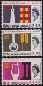 HONGKONG HONG KONG [1966] MiNr 0224-26 ( **/mnh )