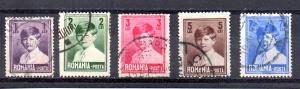 Romania 323-327 used