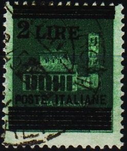 Italy. 1945 2L on 25c  S.G.628 Fine Used