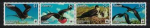 Nauru WWF Greater Frigate Bird Strip of 4v 2008 MNH SC#589-592 SG#681-684