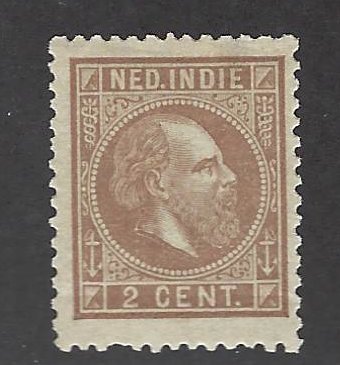 Netherland Indies SC#6 Mint F-VF sh perf $110.00...World of Stamps!