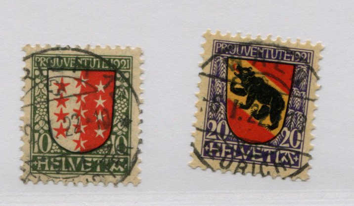 SWITZERLAND   B18-19   USED