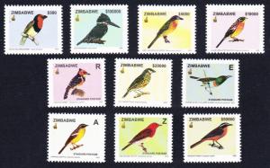Zimbabwe Birds 10v 1st series SG#1146-1155