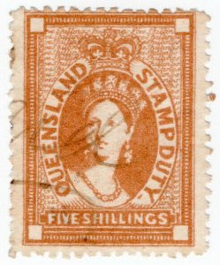 (I.B) Australia - Queensland Revenue : Stamp Duty 5/-