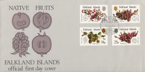 Falkland Islands FDC 1983 Scott #379-#382 Set of 4 Local Fruits