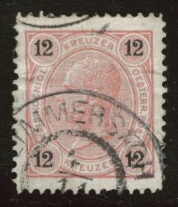 Austria Osterreich Scott 56 used 1890 12kr 