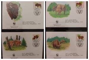 O) 1996 LITHUANIA, WWF - WORLD WILDLIFE FUND, STUMBRAS BISON BONASUS, HABITAT,