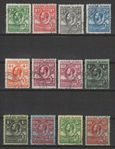 FALKLAND ISLANDS 1929/37 SG 116/25 + 121a + 122a USED Cat £635