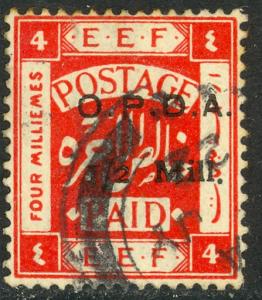 PALESTINE 1920 1/2m on 4m OPDA Revenue POSTALLY USED Bale186a