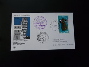 first flight cover Pisa Munchen DHD1 Lufthansa 1992