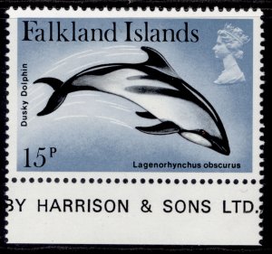 FALKLAND ISLANDS QEII SG375w, 1980 15p WMK SIDEWAYS INVERTED, NH MINT. Cat £90.