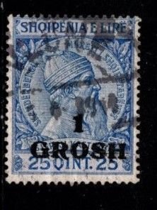 Albania - #50 Skanderberg Surcharged - Used