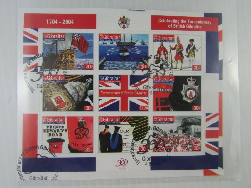 2004 Gibraltar  SC #965 The Crown Colony  Ship Flag Military  Used stamps SS
