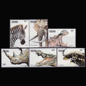 TANZANIA 1999 - Scott# 1868-73 Wildlife Set of 6 NH