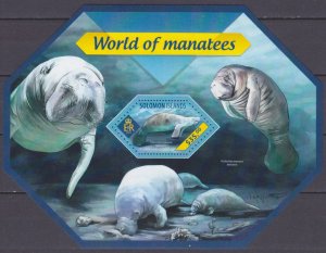 2014 Solomon Islands 2656/B312 Marine fauna - Manatees 12,00 €