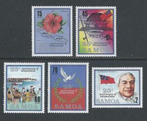 Samoa #687-91 NH Independence