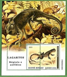B2269 - Guine-Bissau - ERROR MISPERF Stamp Sheet - 2023 - Reptiles & amphibians