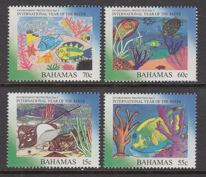 Bahamas 893-896 Marine Life MNH VF